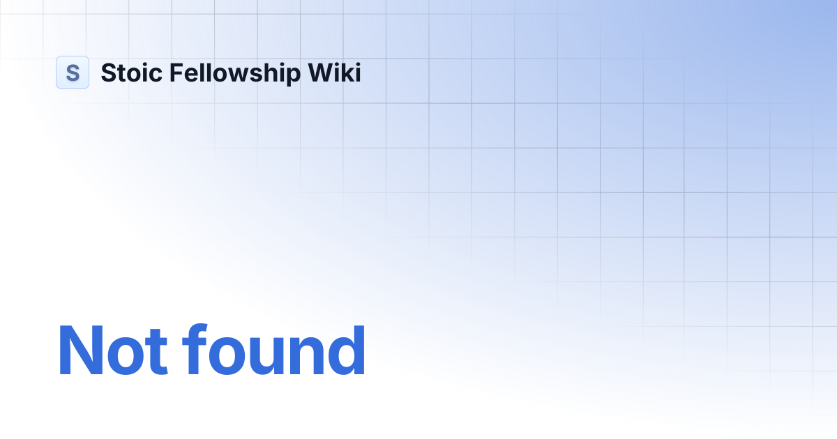 Exercises of Endurance | Stoic Fellowship Wiki